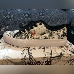 NWT DC Limited Edition Star Wars Mandalorian Skater Shoes 6.5 men or 8 women